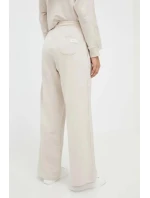 Dámské kalhoty UW0UW04771 ABH sv. béžové - Tommy Hilfiger Dámské kalhoty UW0UW04771 ABH sv. béžové - Tommy Hilfiger