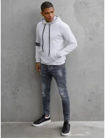 Pánská šedá mikina FashionStreet BX5435