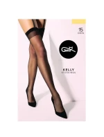 Dámské punčochy k podvazkovému pásu Gatta Kelly Stretch 15 den A'2 1-4