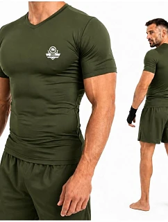 Tričko kompresyjna pánská ARMY zelená COMBATWEAR | DBX Bushido