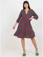 Šaty D73771M30214G zelená