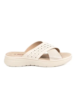 Klasické Jasnobeżowy  nazouváky dámské platforma