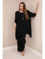 Sada halenky + kalhot s přívěskem černý