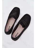 Dámské semišové mokasíny Big Star RR274948 Černé