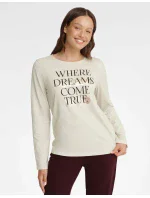 Dámské pyžamo Gracy 40930-08X Béžová a bordó - Henderson Ladies Dámské pyžamo Gracy 40930-08X Béžová a bordó - Henderson Ladies