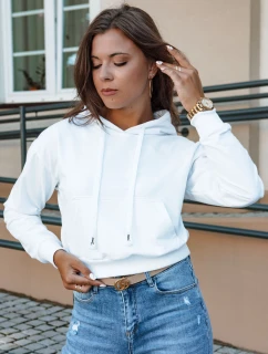 TRENDHOOD dámská mikina s kapucí bílá FashionStreet BY1310