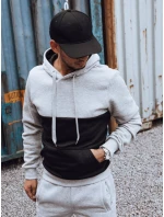 Pánská šedočerná tepláková souprava FashionStreet AX0777