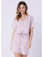 Leveza 1709 Samanta pyžamo kr/r S-XL na zip