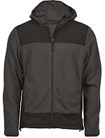 Tee Jays TJ 9124 Fleecová bunda s kapucí "Mountain" 18.9124 asphalt/black