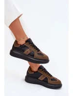 Dámské Kožené Tenisky Na Platformě Daniel Lopez Just Dare SS2D4001 Černé