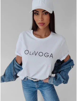 Dámské tričko 277907 bílé - Ola Voga Dámské tričko 277907 bílé - Ola Voga