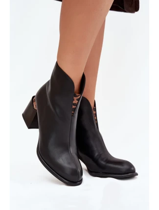 Boty na podpatku model 217727 Step in style Boty na podpatku model 217727 Step in style