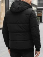 Pánská zimní bunda s kapucí černá FashionStreet TX5087z