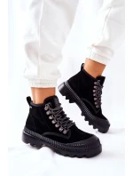 Kožené Turistické Boty Big Star II274363 černé