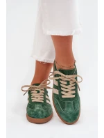 Dámské semišové tenisky zelené Sirella