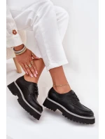 Dámské Mokasíny Se Šněrováním Big Star NN274052 Černé Dámské Mokasíny Se Šněrováním Big Star NN274052 Černé