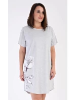 Dámská noční košile Nicol Šedá s potiskem - Vienetta