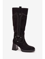 Kozačky na podpatku  model 216796 Step in style