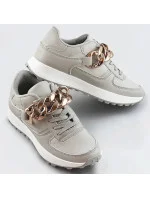 Šedé sneakersy s řetízkem (6368) Šedé sneakersy s řetízkem (6368)