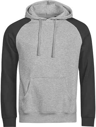 Tee Jays TJ 5156 Mikina s kapucí 2-barevná "Unlabeled" 18.5156 heather/black Tee Jays TJ 5156 Mikina s kapucí 2-barevná "Unlabeled" 18.5156 heather/black