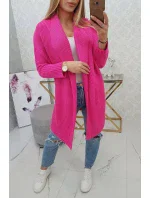 Svetr s netopýřími rukávy růžový neonový