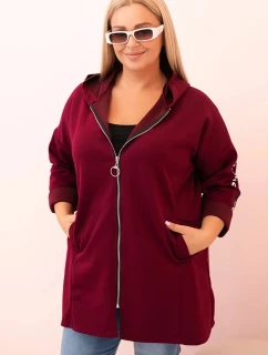 Dámská mikina s ozdobnými rukávy černá masełkowa