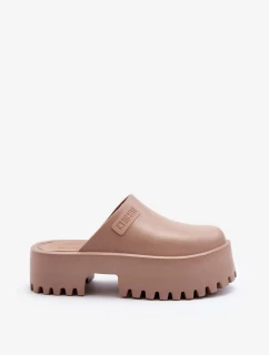 Dámské pantofle na platformě Big Star -béžová