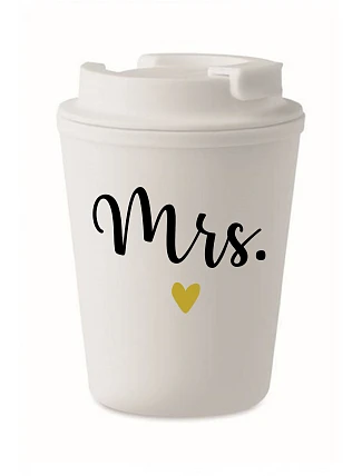 MRS. - bílý termohrnek 300 ml