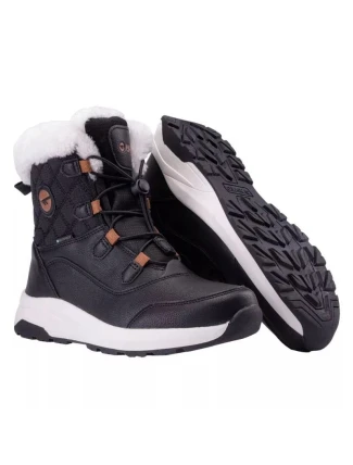 Junior kotníkové sněhové boty Mester Wp Teen Jr 92800555587 Černí s bílou - Hi-Tec Junior kotníkové sněhové boty Mester Wp Teen Jr 92800555587 Černí s bílou - Hi-Tec