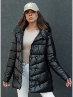 Dámský prošívaný zimní kabát BLOOM černý FashionStreet TY4484
