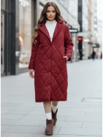Dámská zimní bunda WARMISSA prošívaná vínová FashionStreet TY4918z