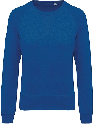 Kariban K 481 Dámská raglánová mikina z bio bavlny 20.K481 ocean blue heather