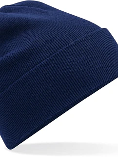 Beechfield B 45N Pletená čepice z bio bavlny 53.045N oxford navy