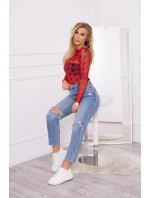 Halenkové body v bronzově červené barvě Halenkové body v bronzově červené barvě