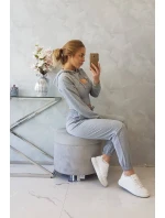 3dílná bavlněná souprava šedá 3dílná bavlněná souprava šedá