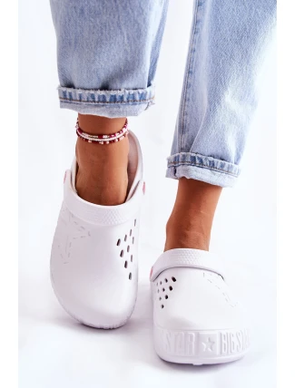 Dámské světlé pantofle Big Star II275003 Bíle Dámské světlé pantofle Big Star II275003 Bíle