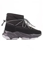 Praktické dámské sněhule černé bez podpatku Praktické dámské sněhule černé bez podpatku