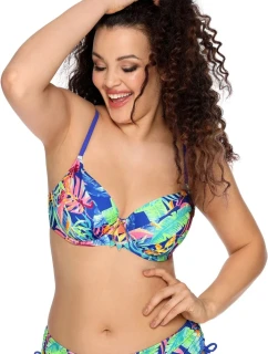 Horní díl plavek 143 Etnic blue plus - AVA