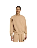 Pánská mikina adidas Essentials Loose Fit 3 Bar Logo béžová JX5668 pánská