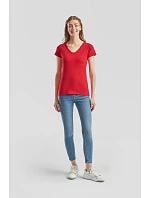 Fruit of the Loom Lady-Fit Valueweight V-Neck T Dámské tričko s výstřihem do V 16.1398 white Fruit of the Loom Lady-Fit Valueweight V-Neck T Dámské tričko s výstřihem do V 16.1398 white