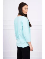 Halenka s 3D grafikou se zirkony mint