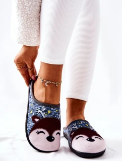 Hřejivé pantofle Reindeer Modré Taffy