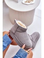 Dámské Sněhule Na Platformě Zateplené Kožíškem Šedé Xamella Dámské Sněhule Na Platformě Zateplené Kožíškem Šedé Xamella