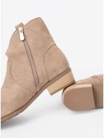 Krásné hnědé  kotníčkové boty dámské Obcas