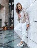 Dámská krátká prošívaná bunda SPORT HEVEN camel FashionStreet TY3711
