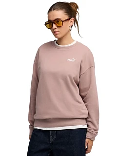 Dámská mikina Puma ESS Small No.11 Logo Relaxed Crew pink 684975 88