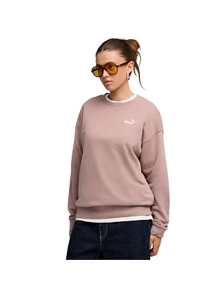 Dámská mikina Puma ESS Small No.11 Logo Relaxed Crew pink 684975 88