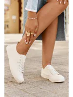 Dámské plátěné tenisky Big Star – bílé