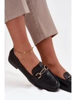 Dámské loafers polobotky s ozdobou Priscelle – černé