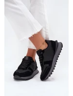 Kožené Dámské Tenisky Big Star OO274529 HI-POLY SYSTEM Černé